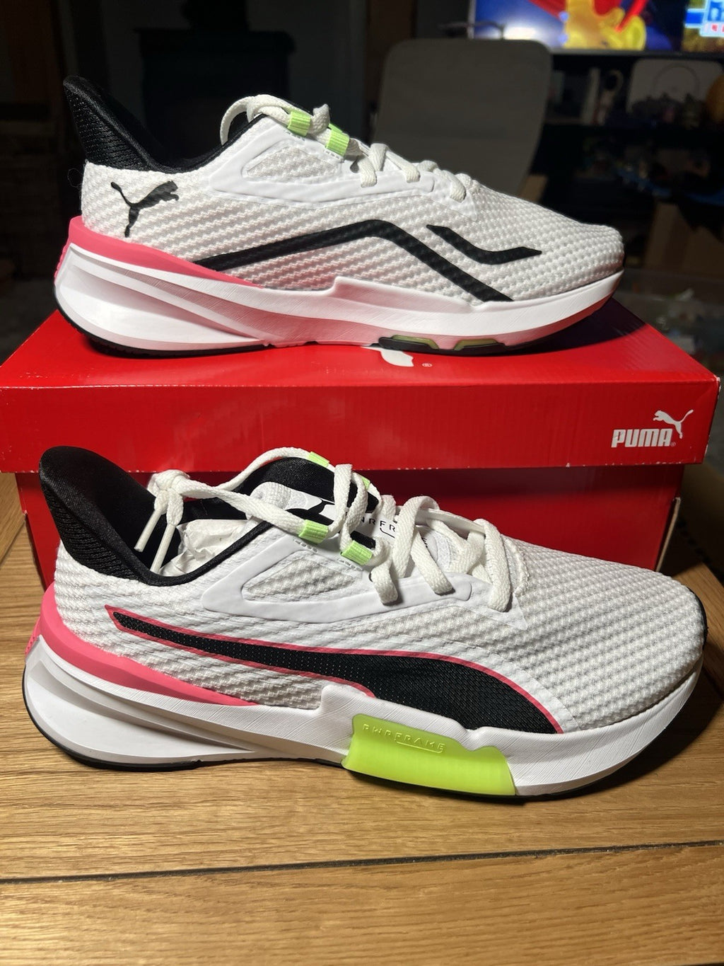 PUMA Women's PWRFrame TR 376170-09 Uk 5 Eu38 Bnib White Trainers Running Shoes3