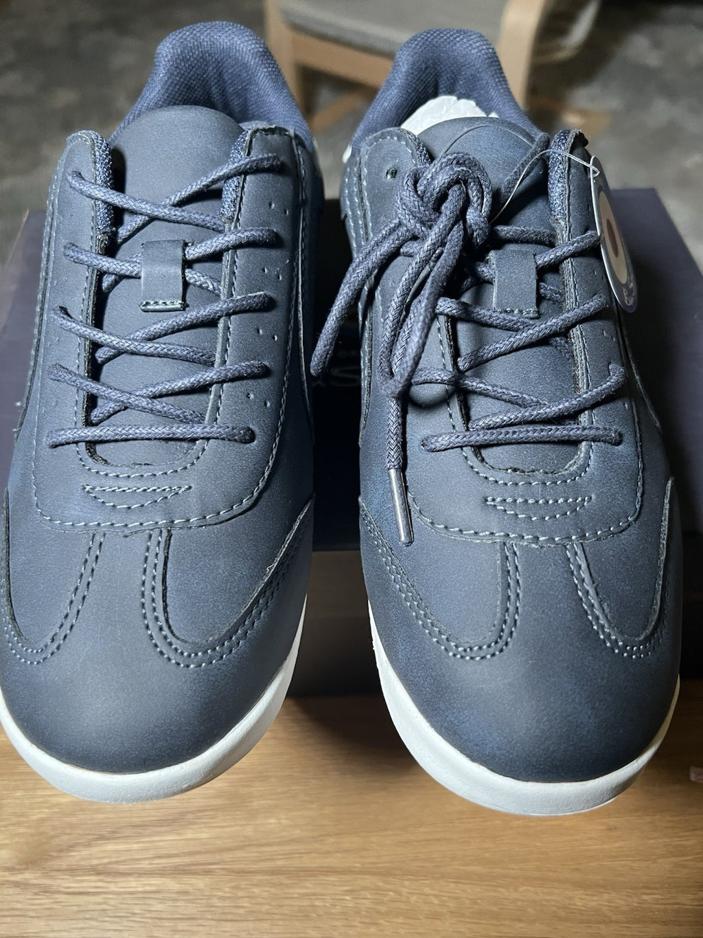 Ben Sherman JNR Target Navy Bs27403 Uk 4 Eu 37 Shoes Trainers Sneakers Bnib New1