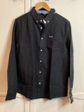 Bench Oxford Shirt Men’s Cotton Black Size L Bnwt0