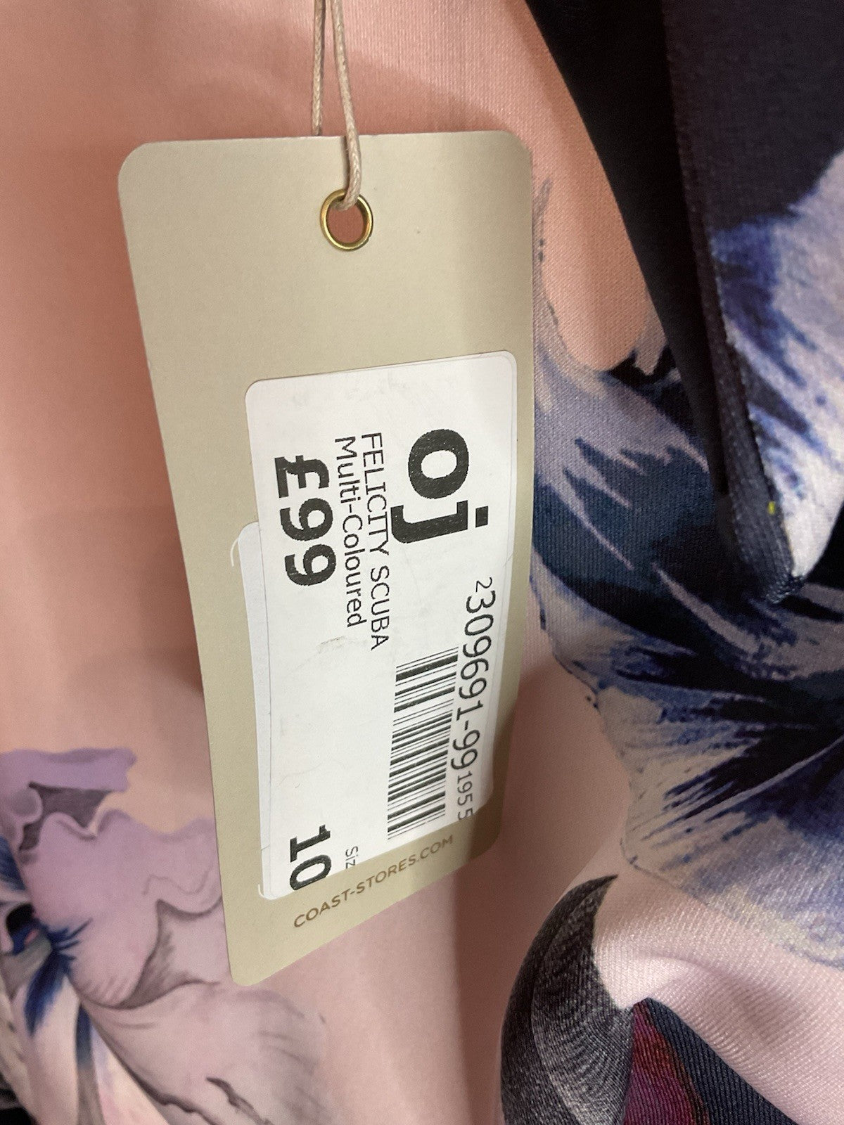 Coast Felicity Scuba Floral Fitted Dress Uk10 Rrp £99 Bnwt Lovely Dress4