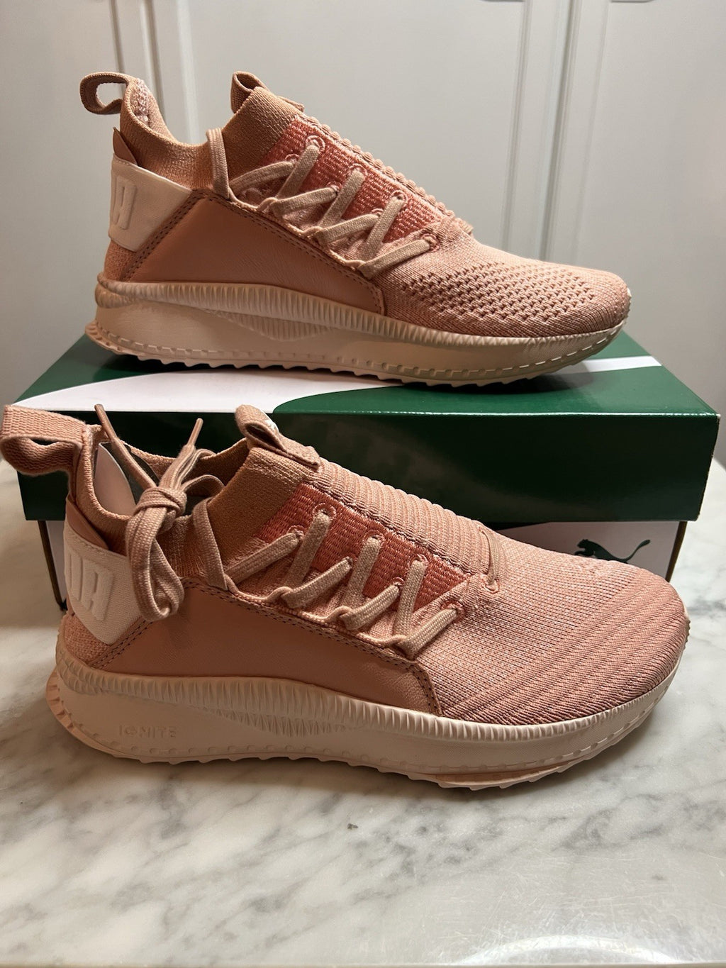 PUMA Tsugi Jun Peach Beige W 365489 Uk 4 Eu 37 Bnib Trainers Sneakers Shoes New2