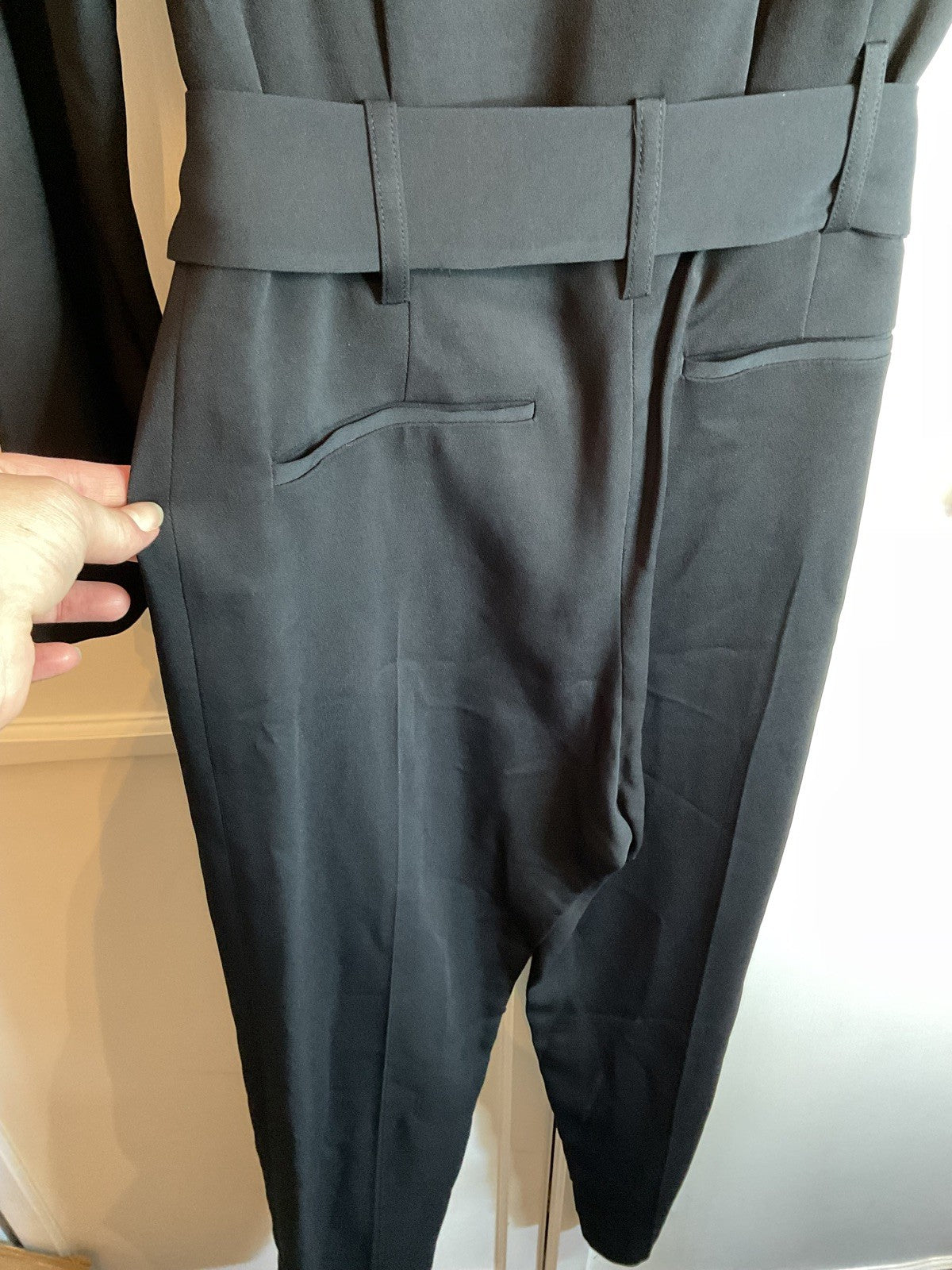 Fenn Wright Manson Helaine Petite Jumpsuit Black UK 10 Bnwt Rrp £229.002