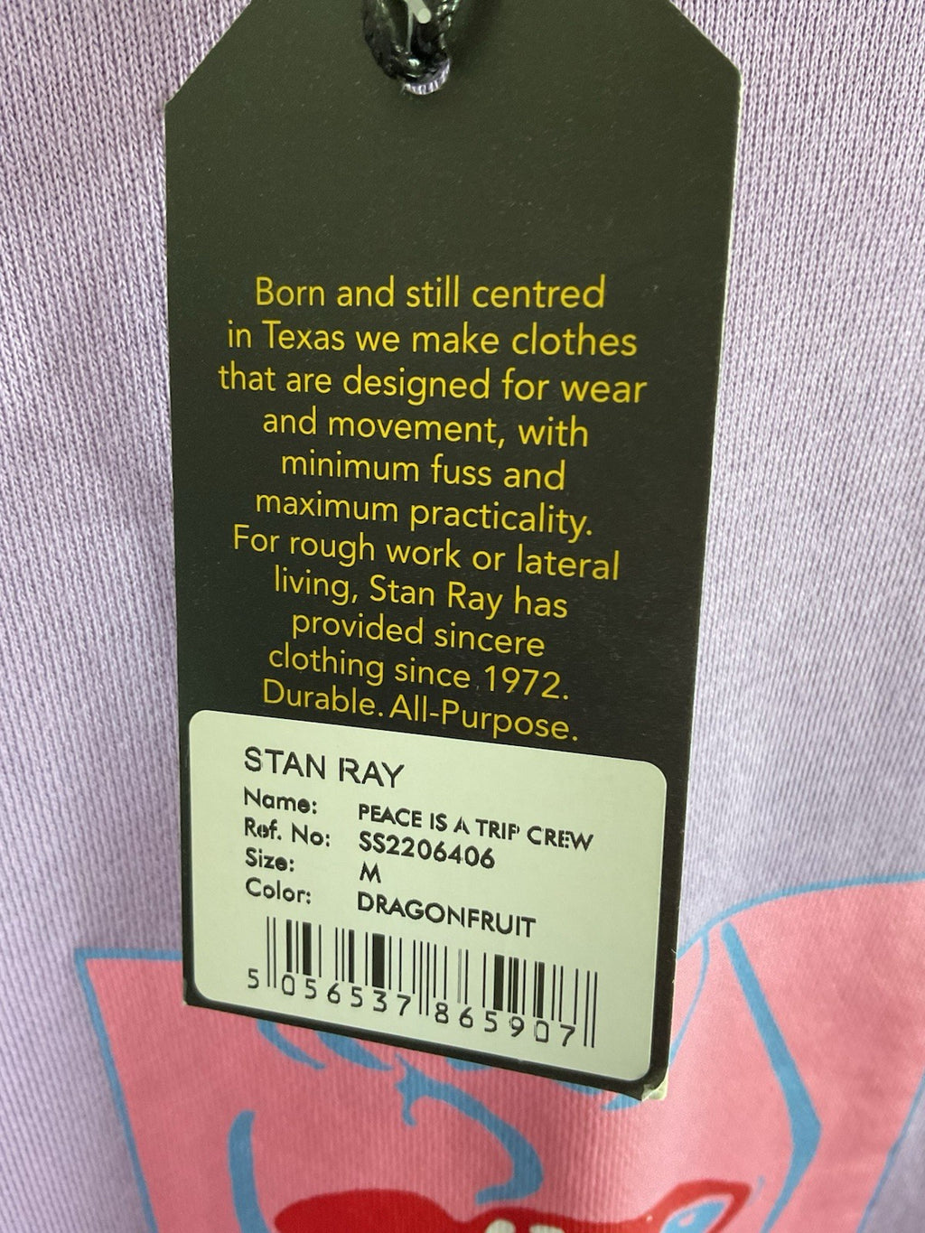 Stan Ray Hoodie Peace is A Trip Size Medium Unisex Graphic BNWT3