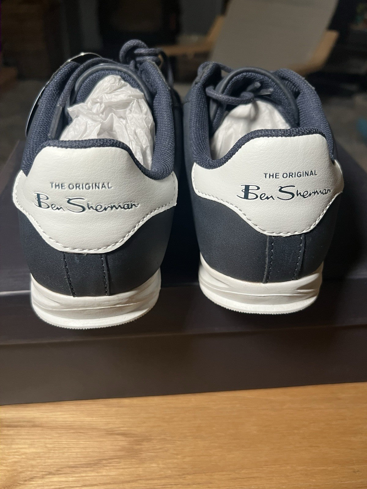 Ben Sherman JNR Target Navy Bs27403 Uk 4 Eu 37 Shoes Trainers Sneakers Bnib New3