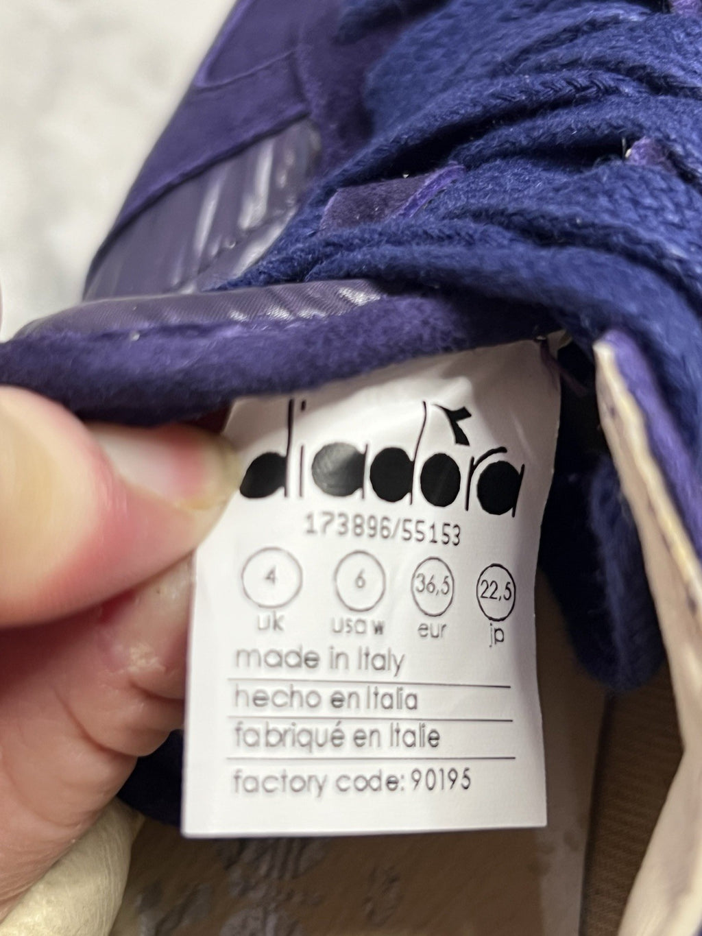 Diadora Heritage Camaro Violet Swarovski Cyrstal Trainers Uk 4 Bnib RRP £230 New7