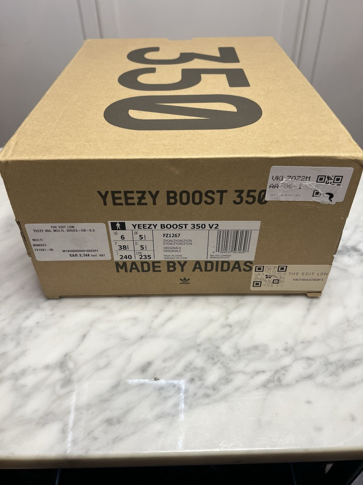Adidas Yeezy Boost 350 V2 Zyon FZ1267 UK5.5 Brand New with Box Authentic Rare6