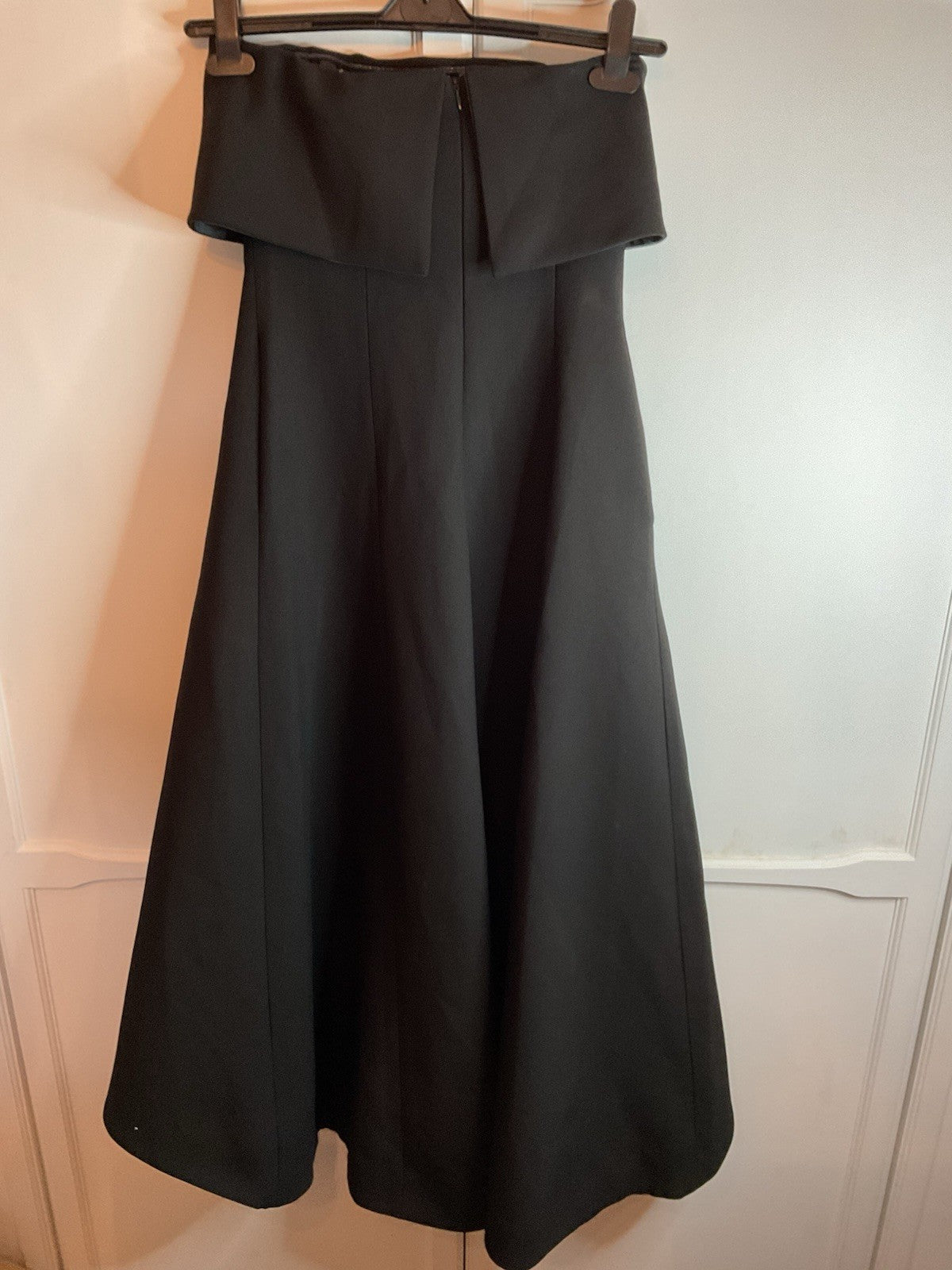 Karen Millen Women's Dress Size 6 Compact Stretch Bandeau Full Skirt Midi Dress1