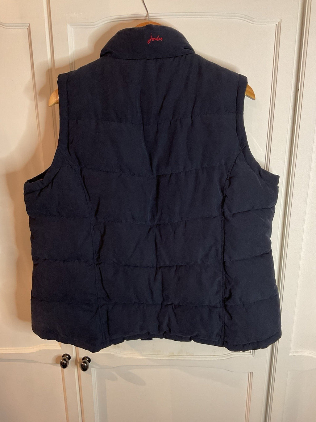 Joules Higham Women's Padded Gilet Marine Navy Floral Lining Uk18 Bnwt1