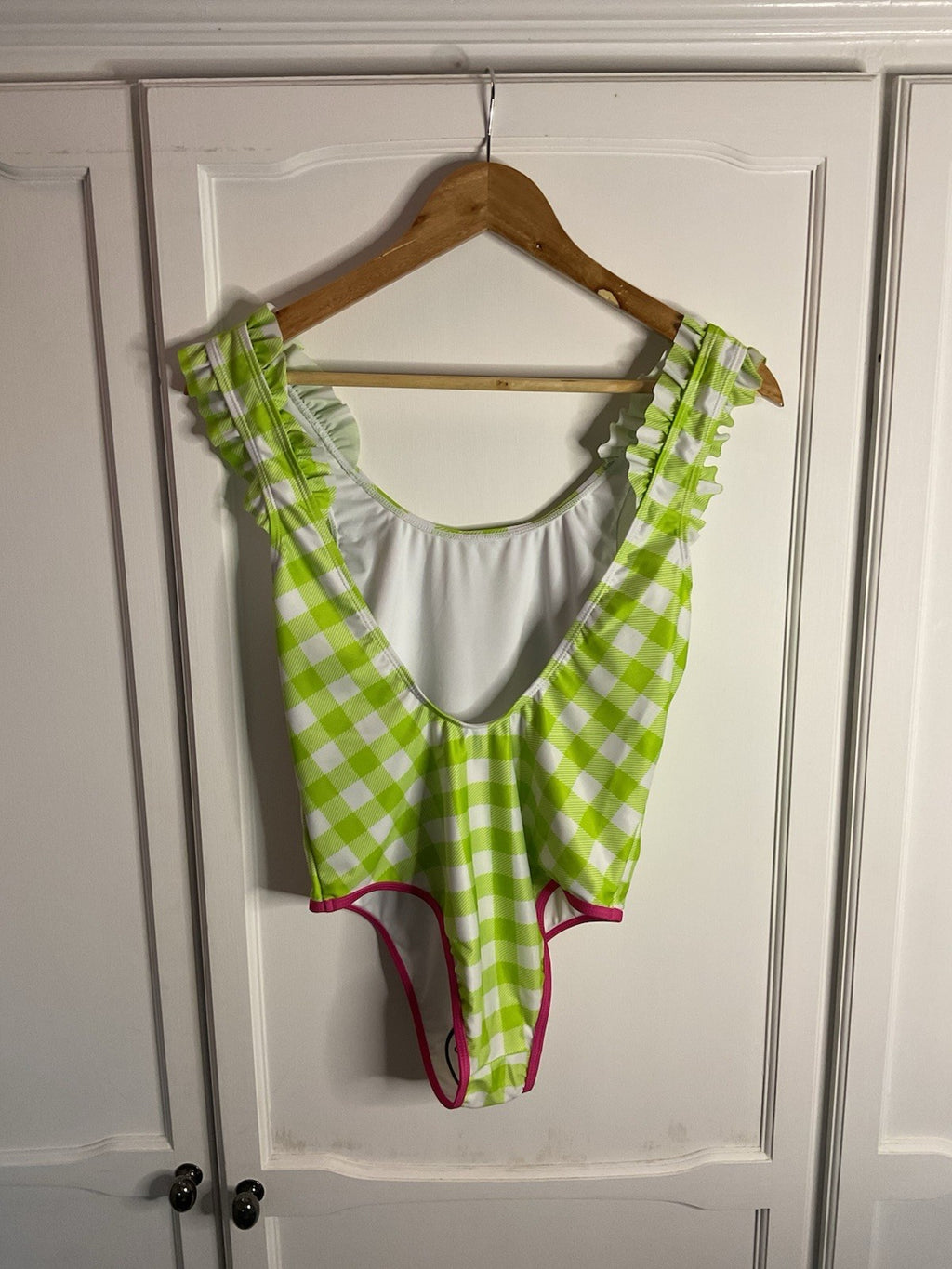 Chelsea Peers Women's Swimming Costume Lime Green / White Size Extra Small BNWT1