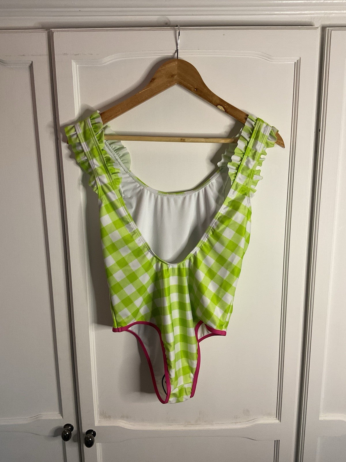 Chelsea Peers Women's Swimming Costume Lime Green / White Size Extra Small BNWT1