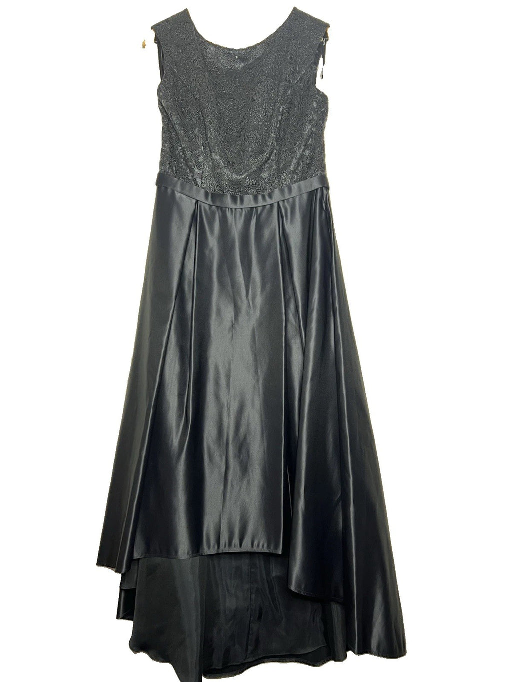 Vera Mont Satin Blue Evening Dress Size UK 10 Bnwt rrp £2750