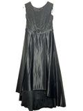 Vera Mont Satin Blue Evening Dress Size UK 10 Bnwt rrp £2750