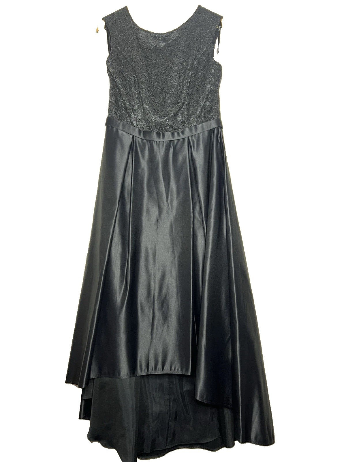 Vera Mont Satin Blue Evening Dress Size UK 10 Bnwt rrp £2750