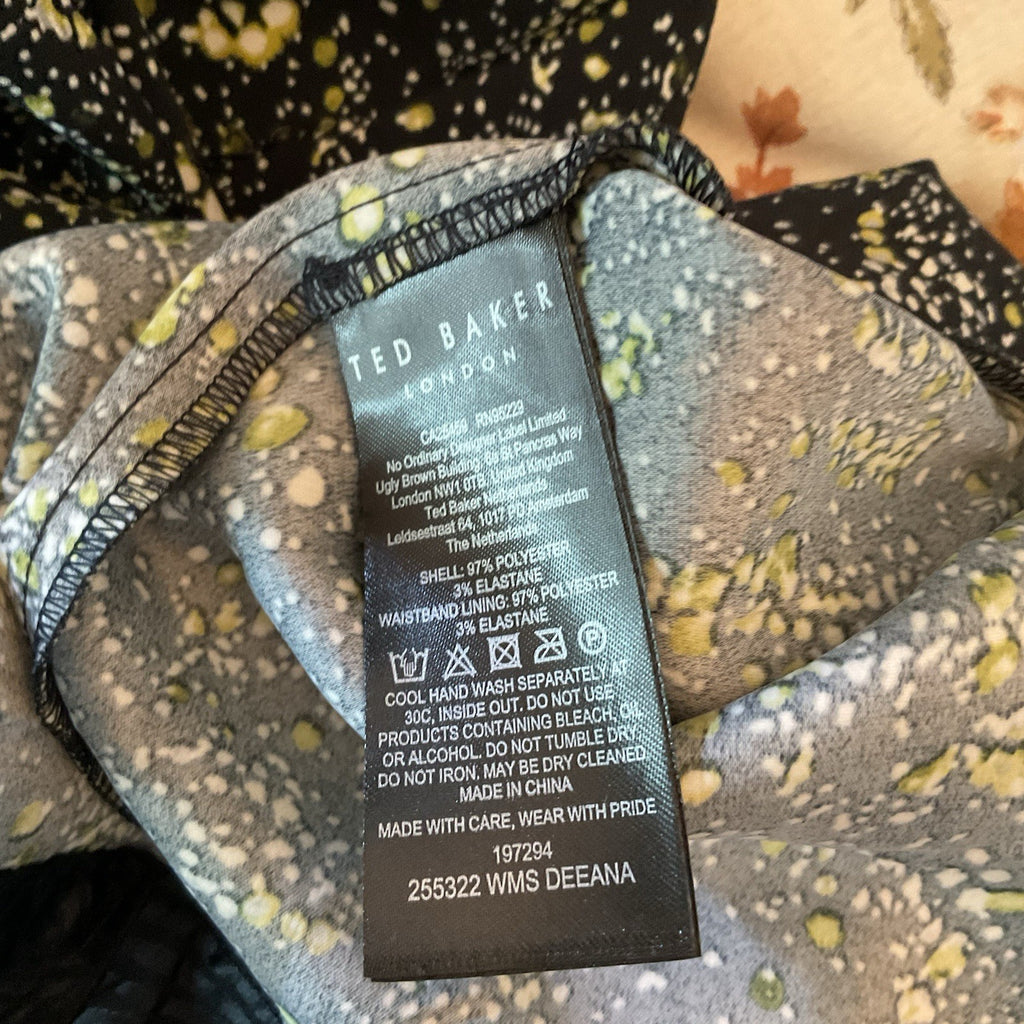 Ted Baker Women's Skirt Printed Knife Pleated With SPL  Size 1 Bnwt Rrp £1506
