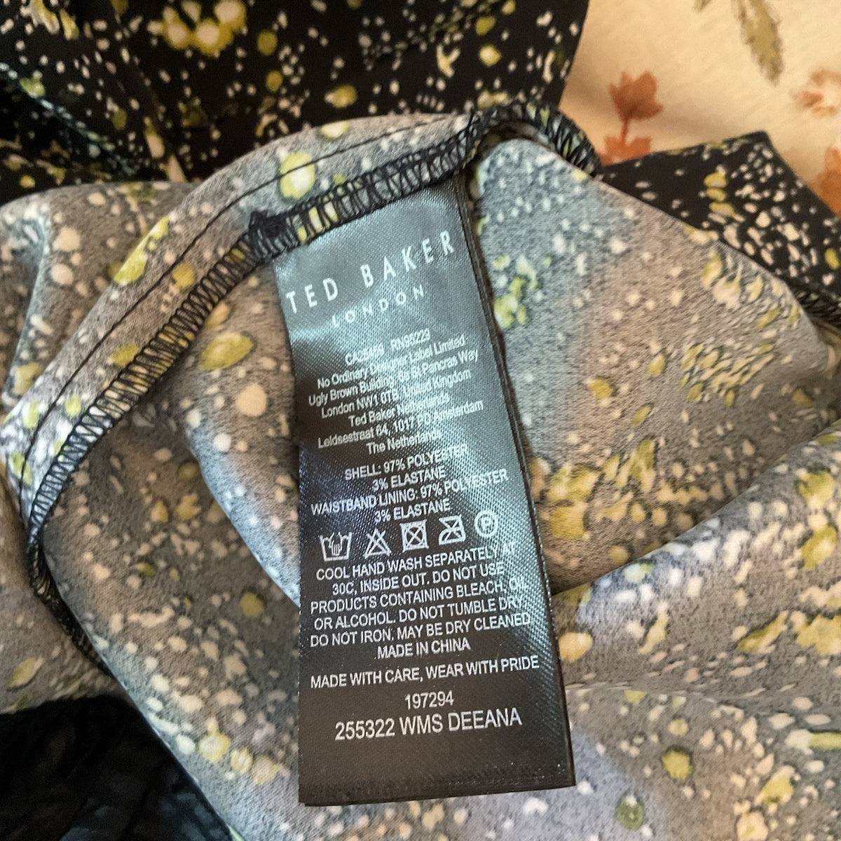 Ted Baker Women's Skirt Printed Knife Pleated With SPL  Size 1 Bnwt Rrp £1506