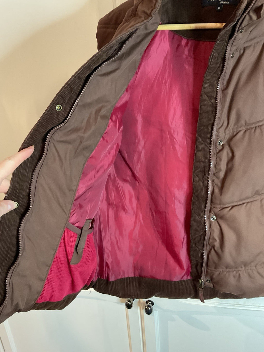 Peter Storm Women's Gilet Size 16 Brown Zip Pockets Bnwot4