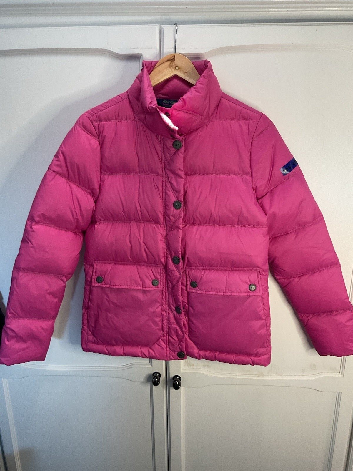Best Company Women's Lavaredo Small Pink Puffer Coat Rare, Bnwt Vintage Italian0
