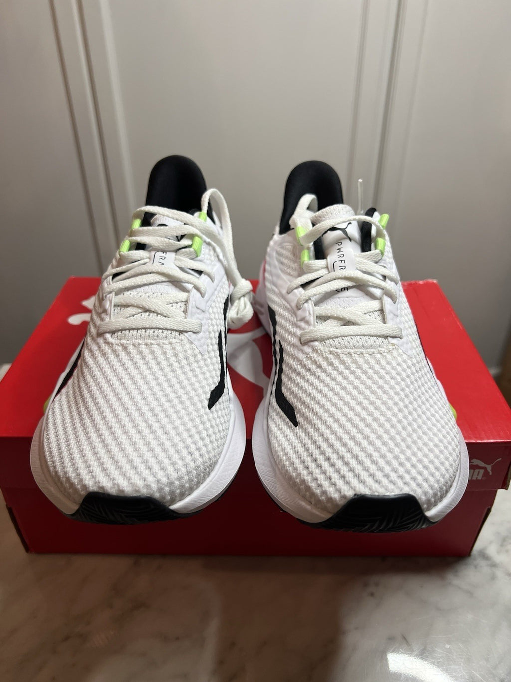 PUMA PWRFrame TR Wn’s Puma White-fizzy Apple 376170 09 Uk5 Eu 38 Pumagrip Bnib1