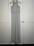 Stunning Coast Halter Neck Dress Light Grey Embellished Size 12 Bnwt rrp £149.000