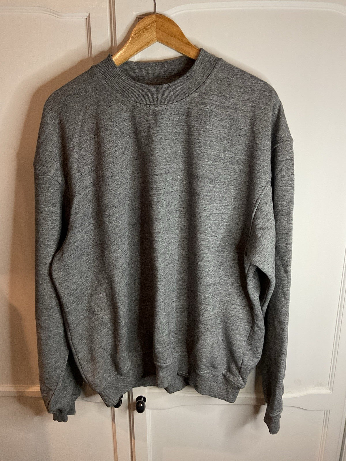 Represent Blanks Sweater Dark Grey Marl Jersey M04200-111 Medium BNWT New0