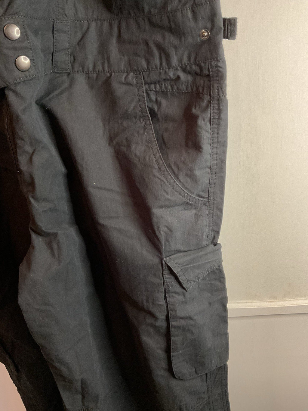 Nike Retro Vintage Silver Tag Black Dungarees 2xl BNWT4