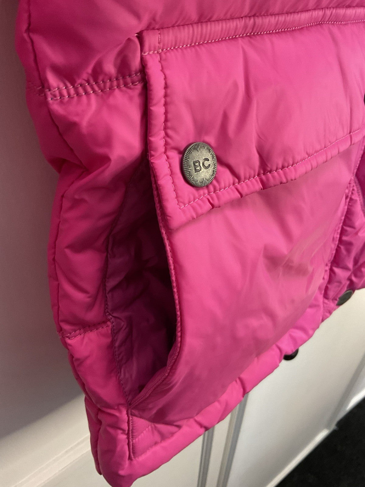Best Company Women's Lavaredo Small Pink Puffer Coat Rare, Bnwt Vintage Italian2