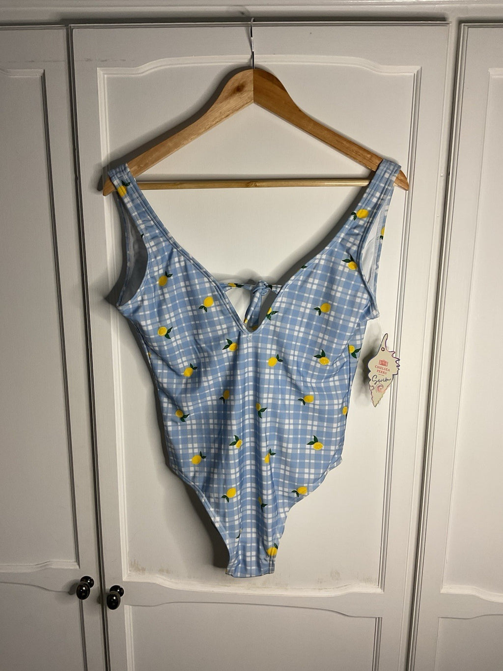 Chelsea Peers Women's Swimming Costume, Lemon Design. Size Medium BNWT0