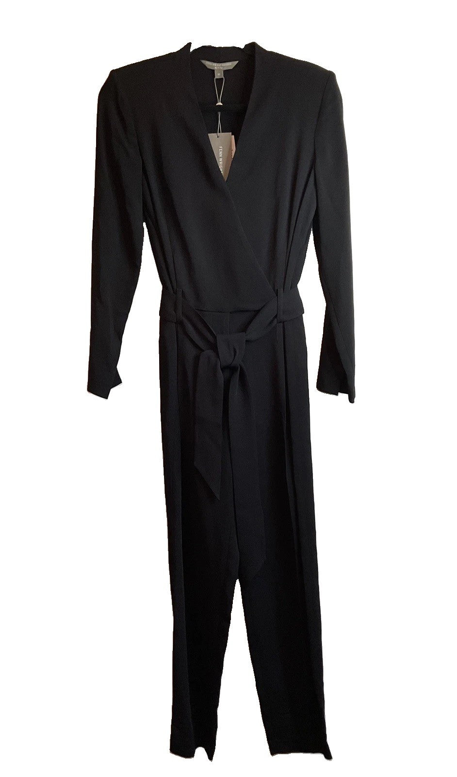 Fenn Wright Manson Helaine Petite Jumpsuit Black UK 10 Bnwt Rrp £229.000