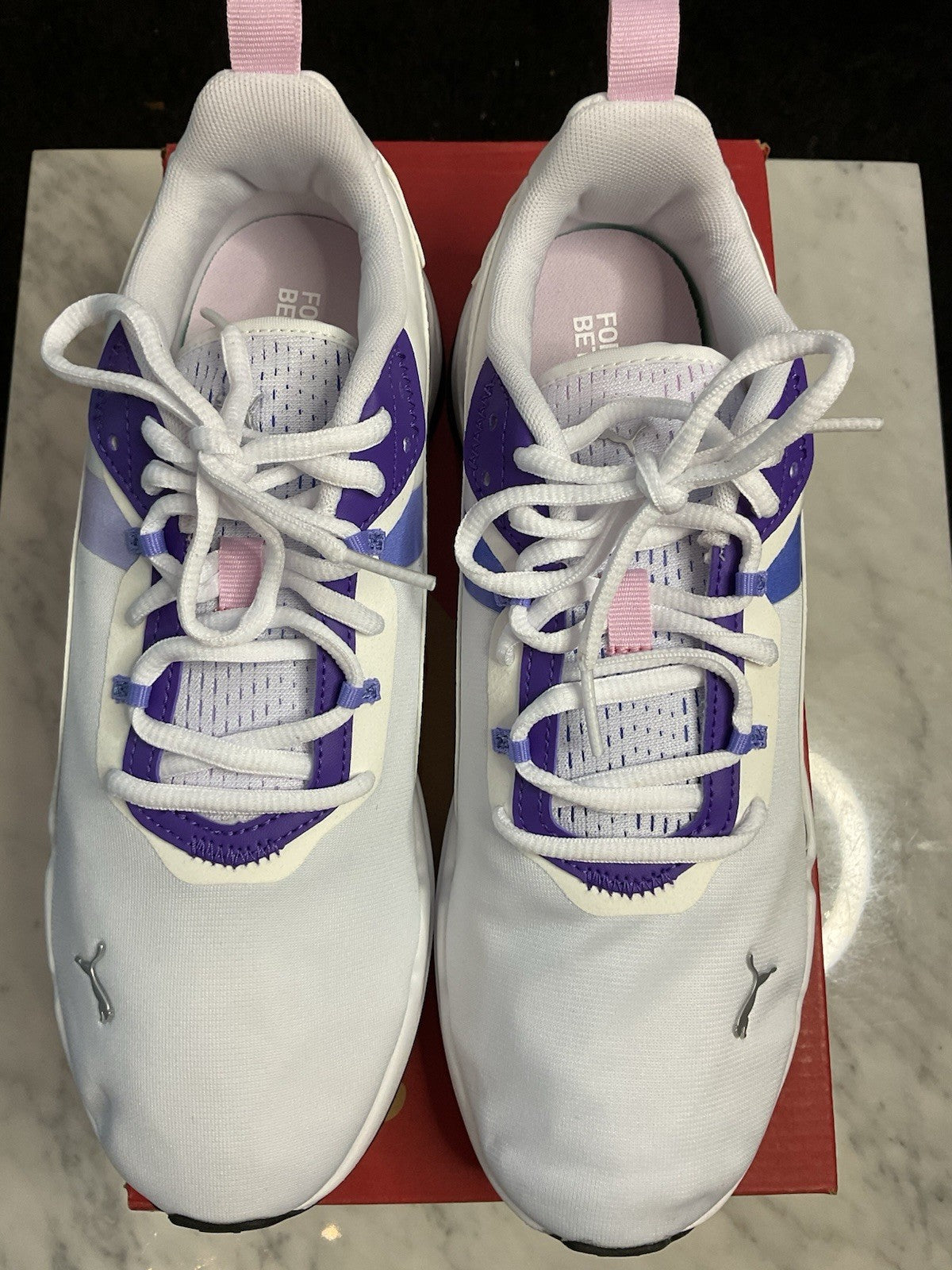 PUMA Stride WNS Monarch Women's Running Trainers  Uk 7 White-black-team Violet8
