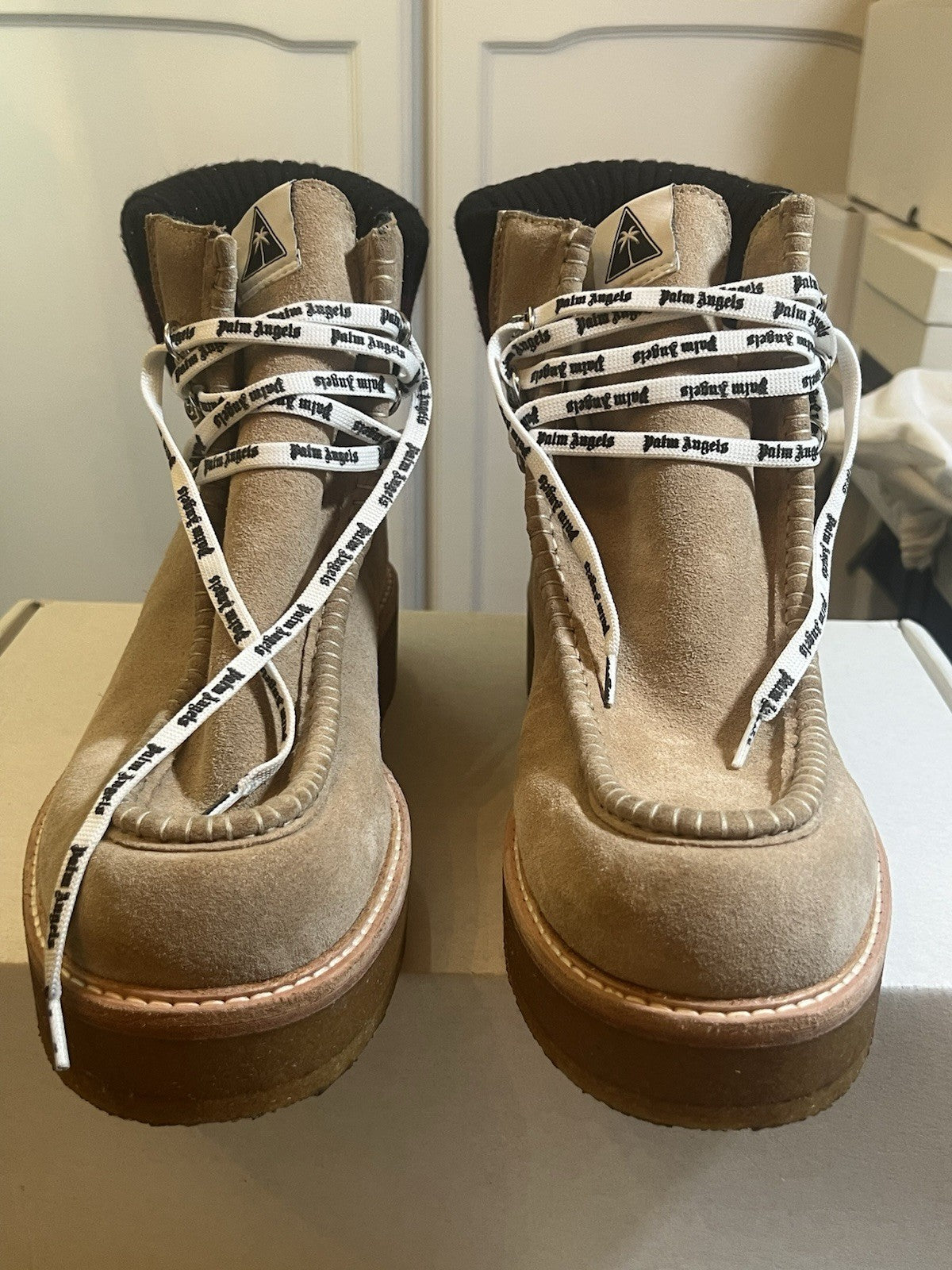 Palm Angels Pmia021f172950254824 Boots Size 6.5 Eu 40 used once See Description 1