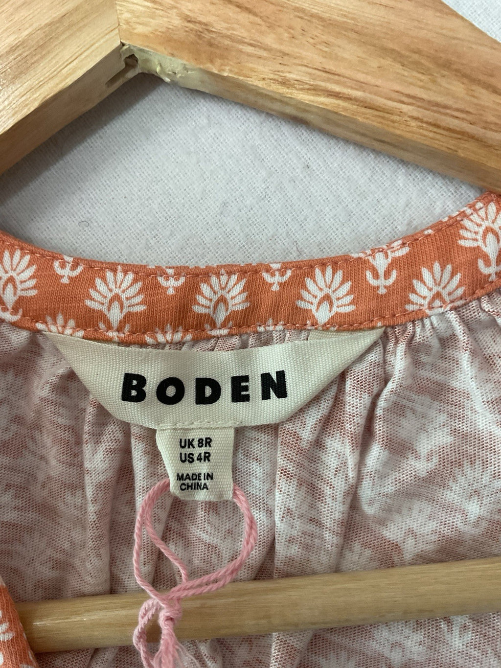 Boden Midi Jersey Dress Uk8 Peach, Lovely Summer Dress Bnwt DO6823
