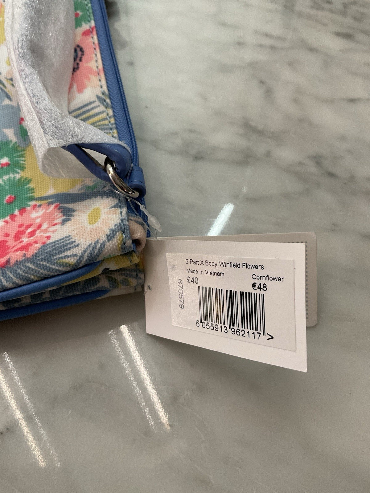 Cath Kidston Cross Body Bag Flowers Print New With Tag 2 part bag 4
