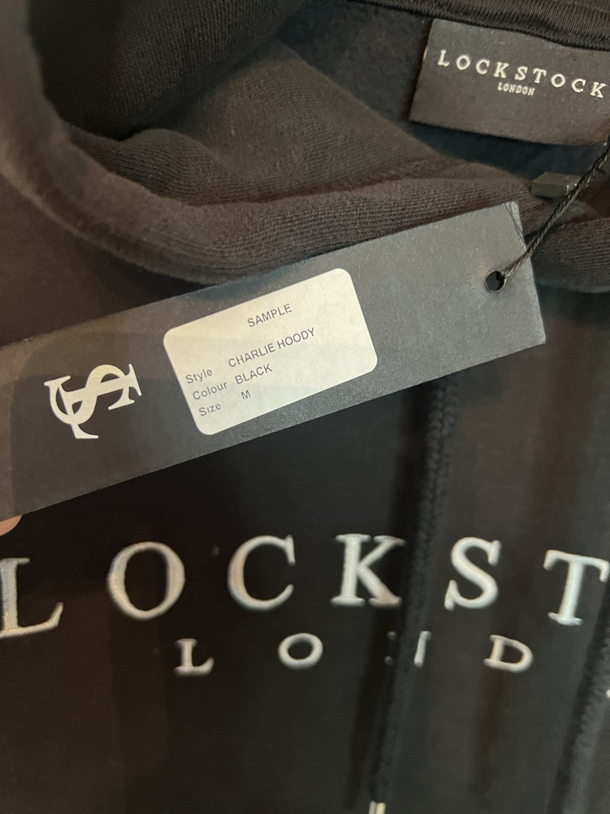Lockstock London Quality Rare Sample Hoodie/hoody Black Size Medium. Bnwt2