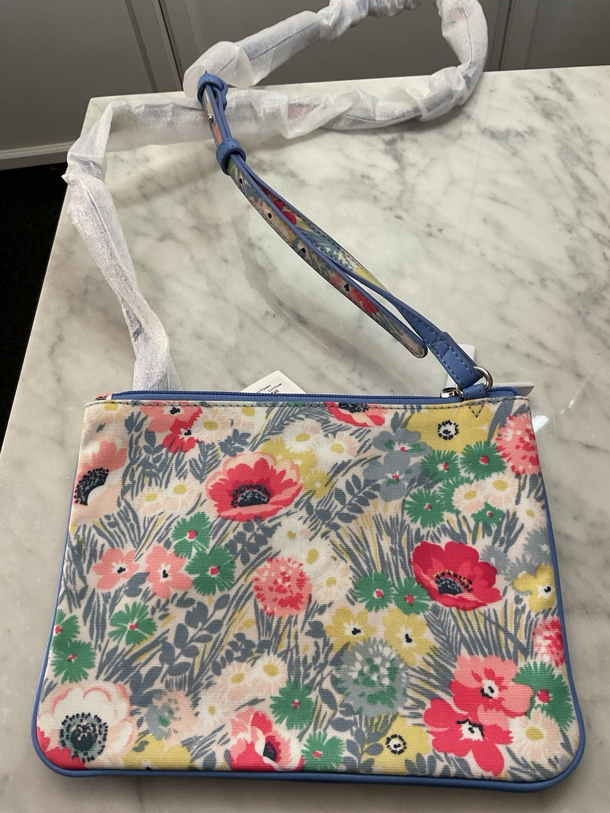 Cath Kidston Cross Body Bag Flowers Print New With Tag 2 part bag 3