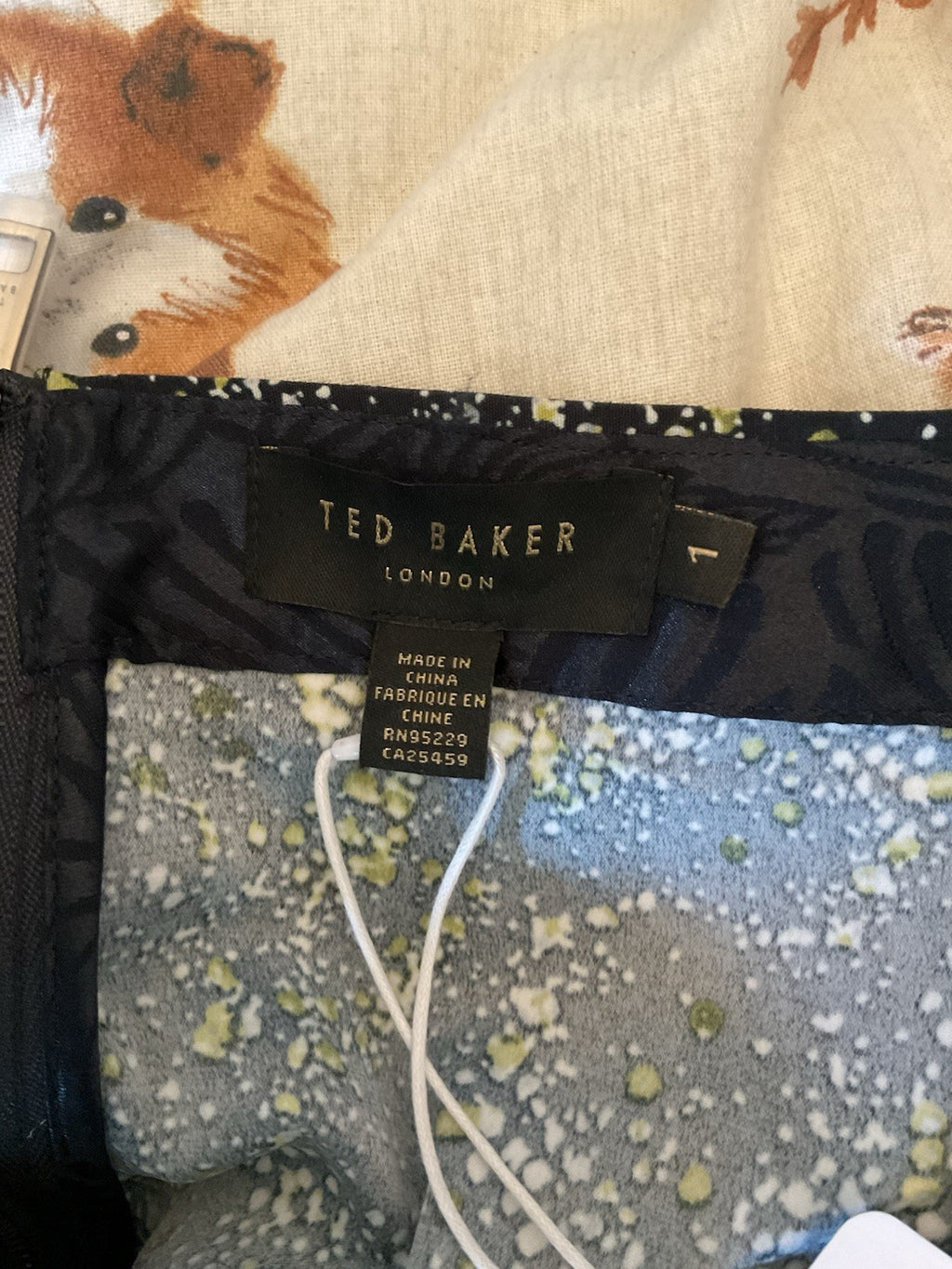 Ted Baker Women's Skirt Printed Knife Pleated With SPL  Size 1 Bnwt Rrp £1505