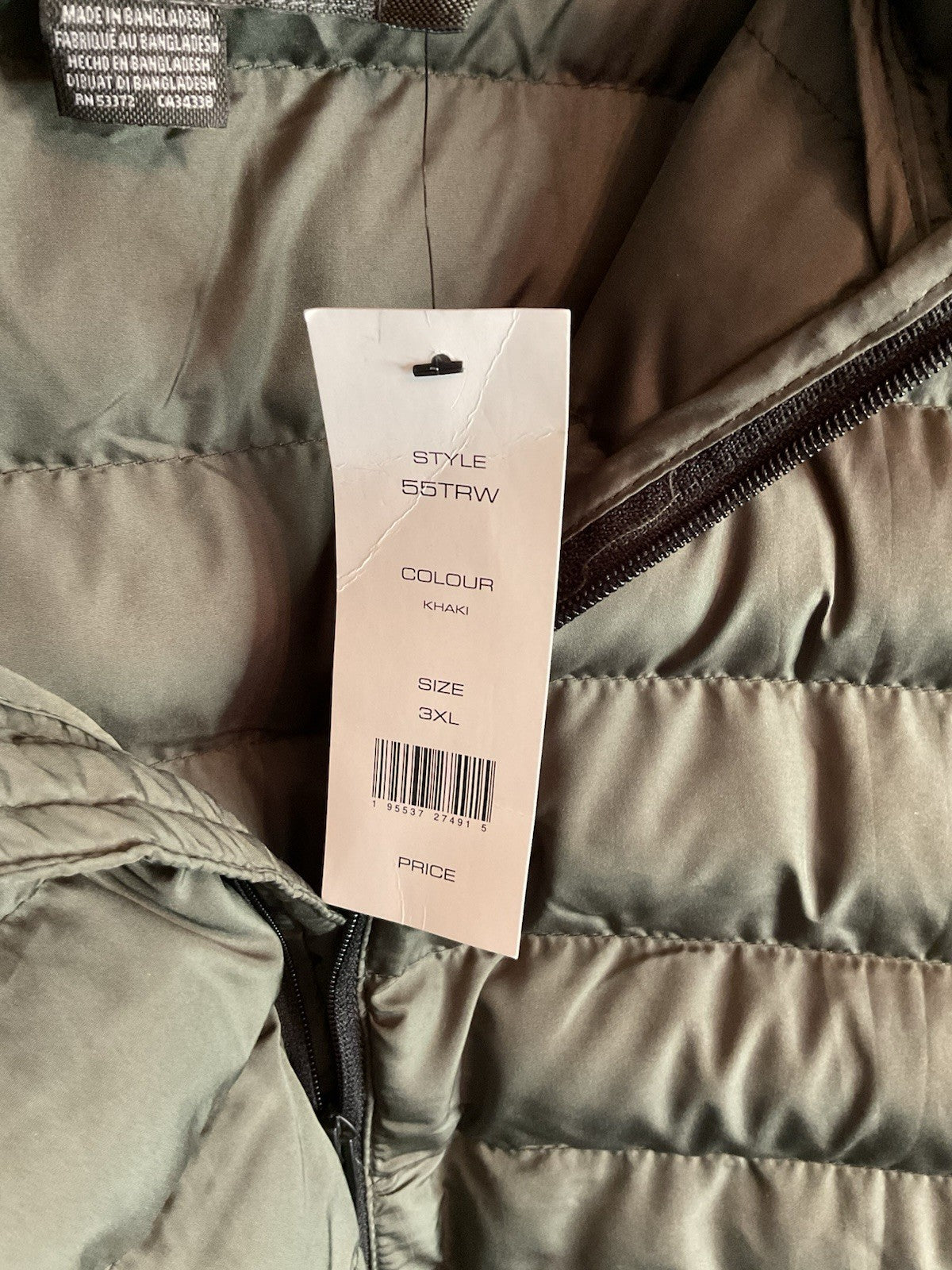 French Connection Mens/women? Row 2 Hooded Jacket Black green 3xl 55TRW bnwt 3