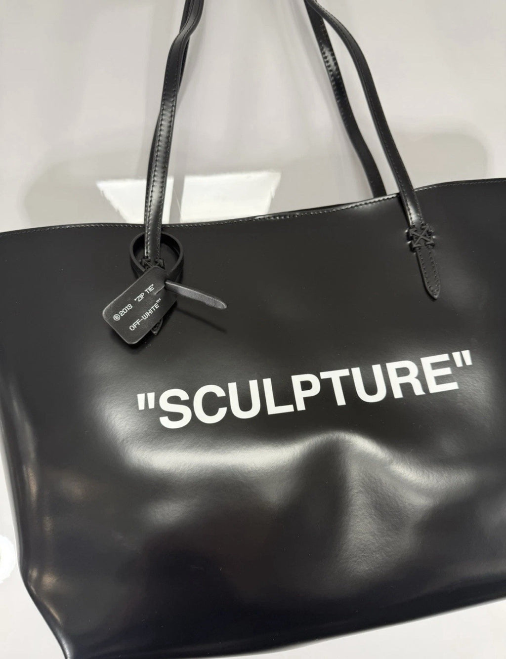 OFF-WHITE Sculpture designer Tote Bag with inner clutch bag, Genuine RRP £1260 2