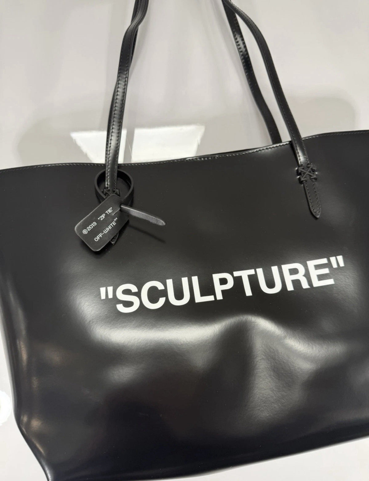 OFF-WHITE Sculpture designer Tote Bag with inner clutch bag, Genuine RRP £1260 2