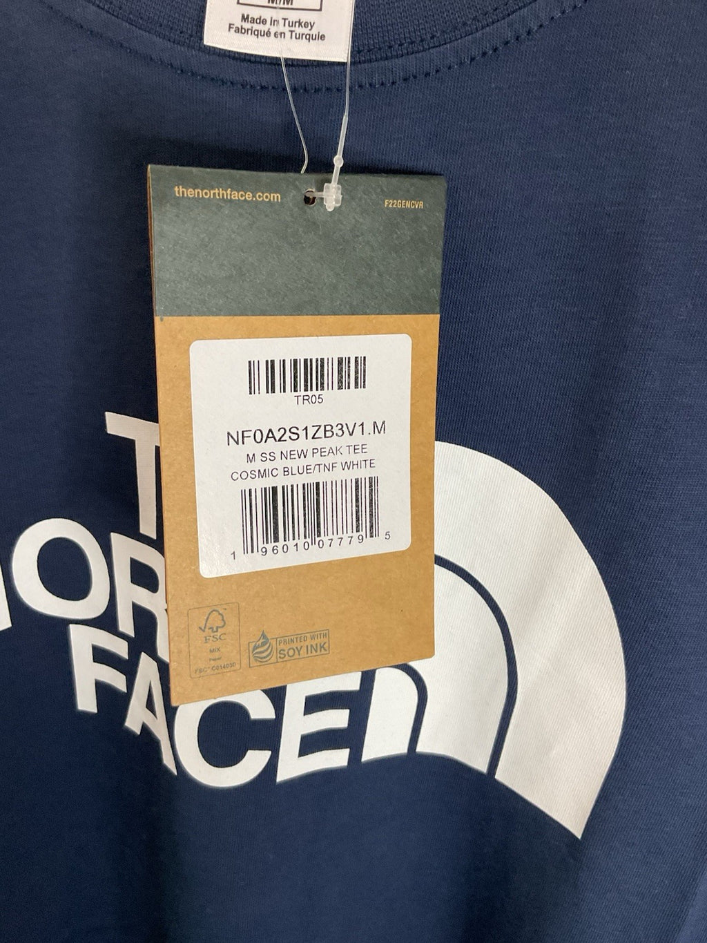 The North Face Mens Newpeak easy Tee Shirt medium cosmic blue, Bnwt2