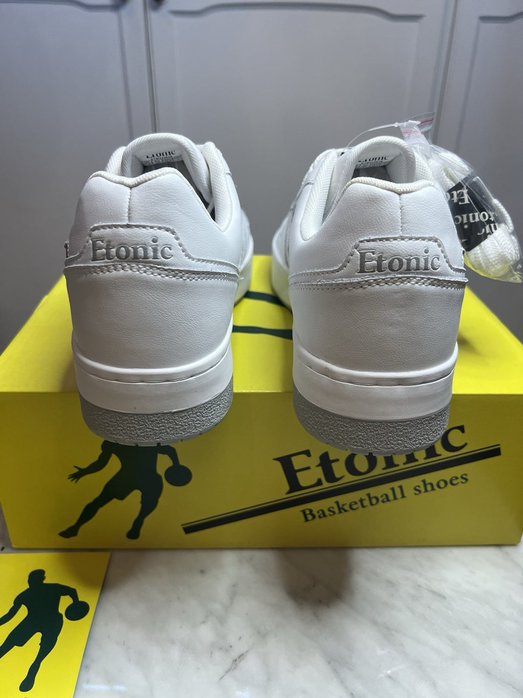 Etonic Men's Basketball Trainers Size UK 9.5 Eu 44 White Etm324620 Bnib In Box3