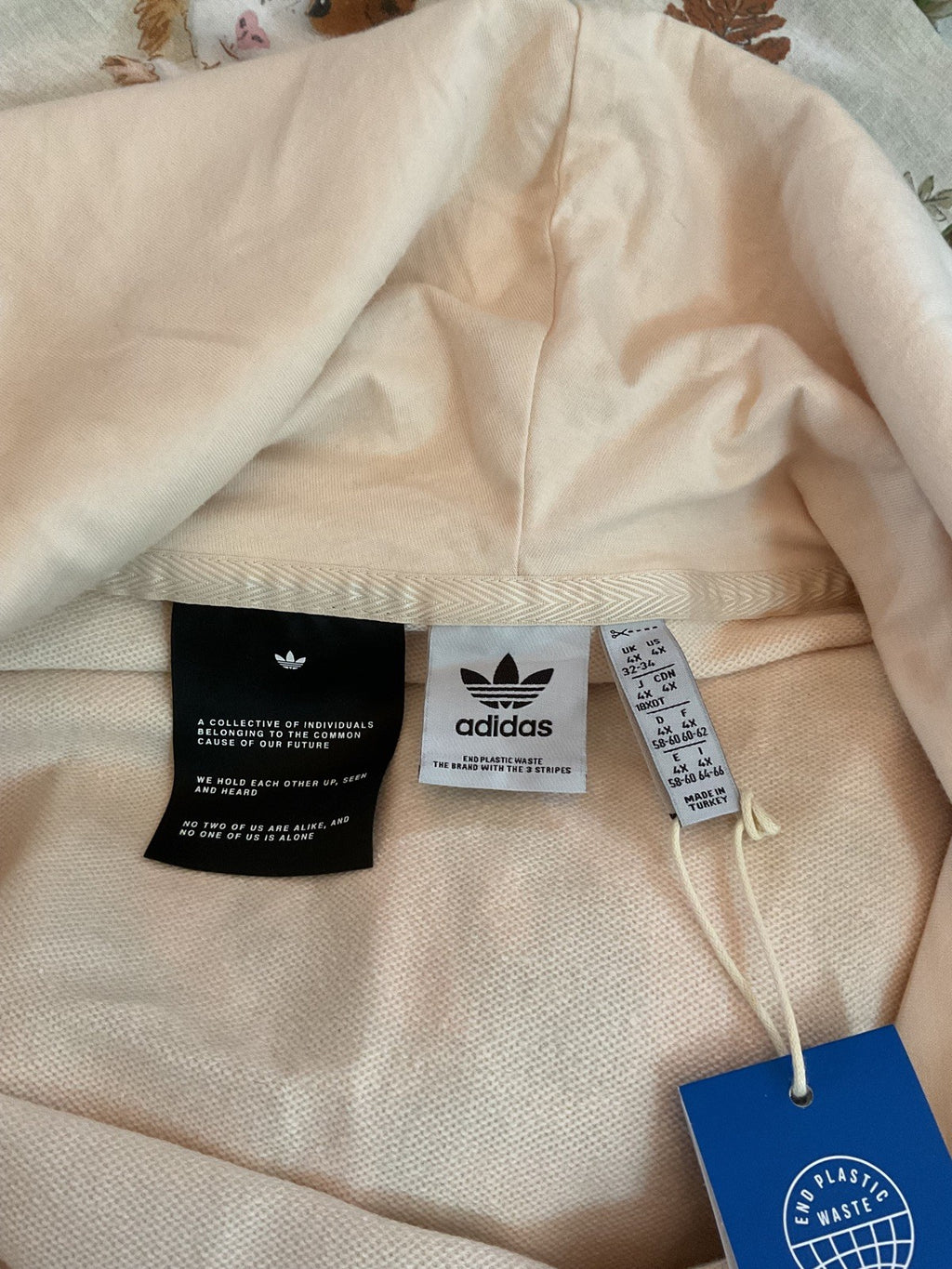 Womens Adidas Cropped Hoodie Inspired by Taqwa Bintali Size 4XL Bnwt8