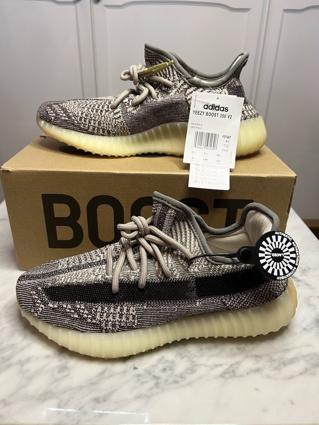 Adidas Yeezy Boost 350 V2 Zyon FZ1267 UK5.5 Brand New with Box Authentic Rare0
