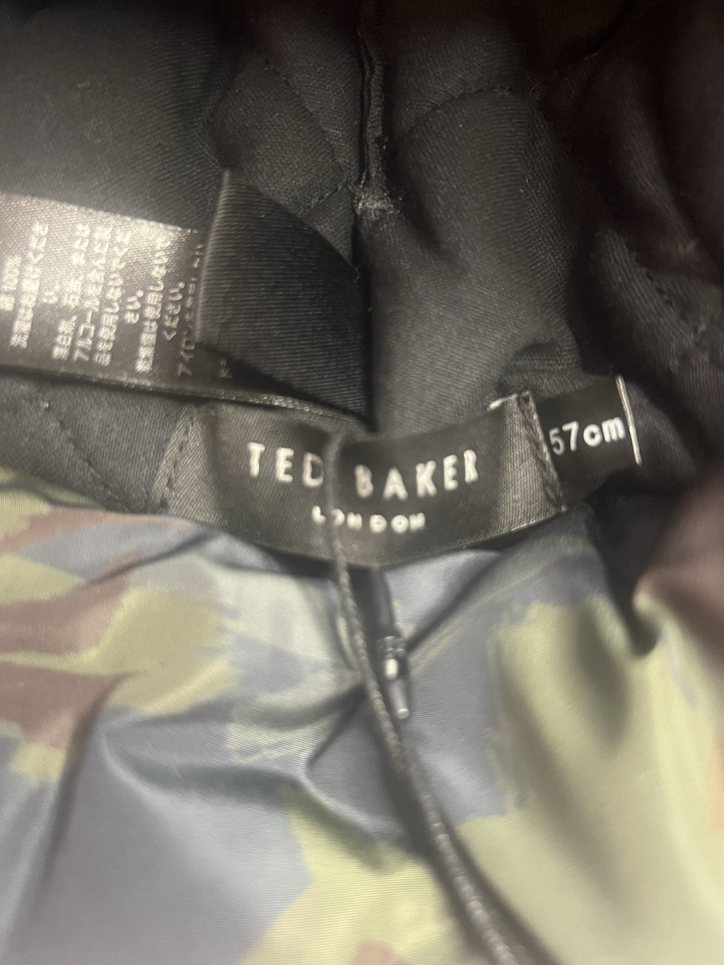 Ted Baker Childs Camo Puffer Trapper Hat 57cms Bnwt Rrp £45.004