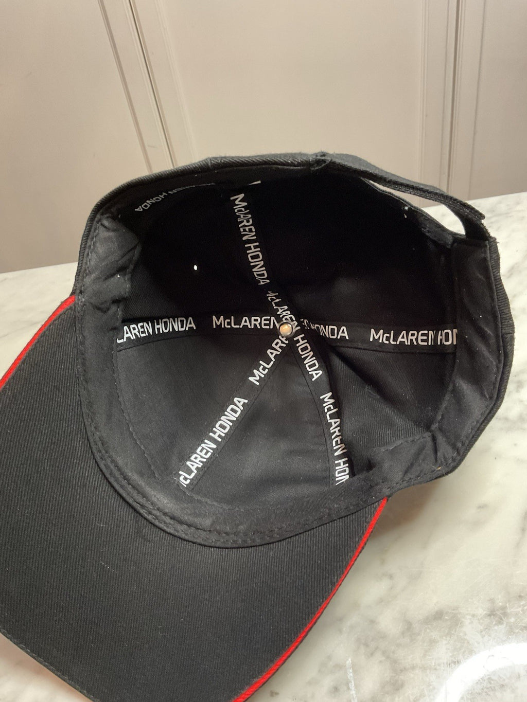 McLaren Honda F1 Racing Team Official Black Cap One Size Fits Most NWT4