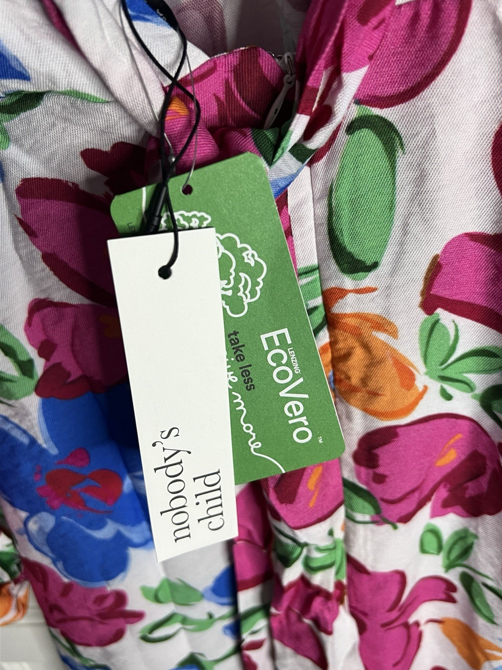 Nobody's Child Woman’s Multi Floral Zendeya Midi Dress Size 8 Bnwt4