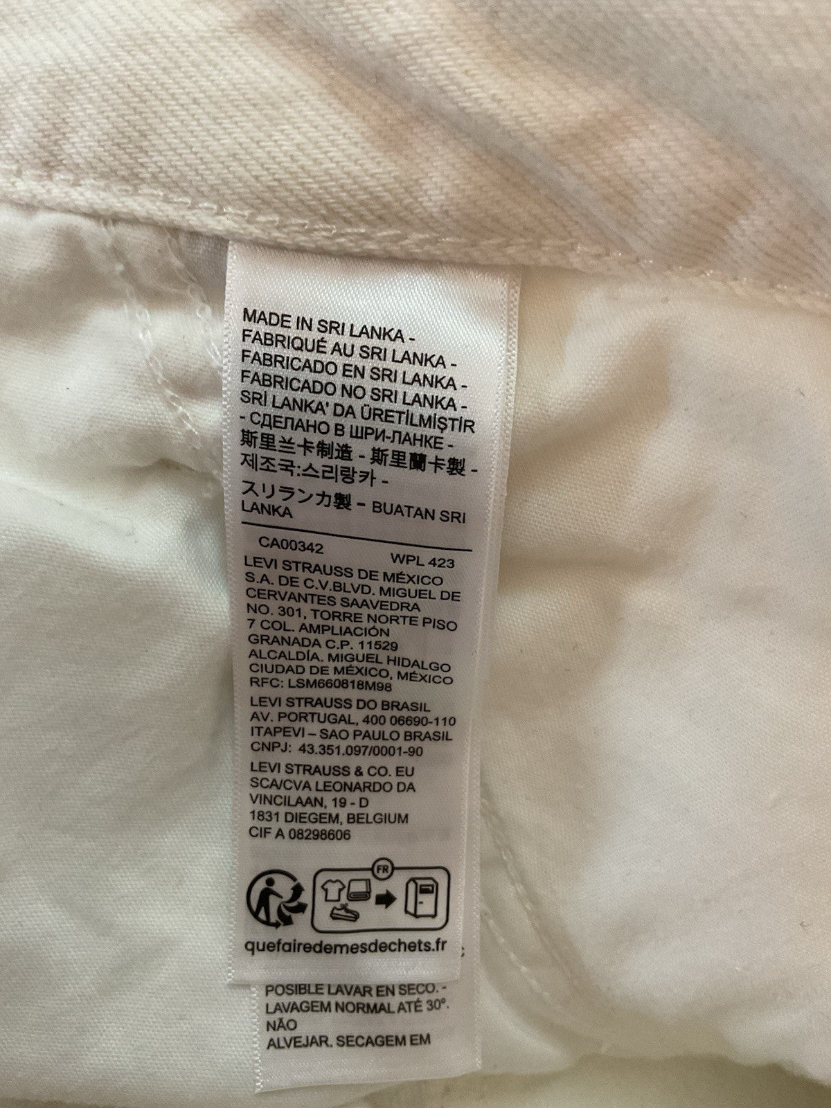 Levis Vintage Y2K SilverTab  94’s Loose Fit unisex W30x31 Baggy Ivory White Bnwt10