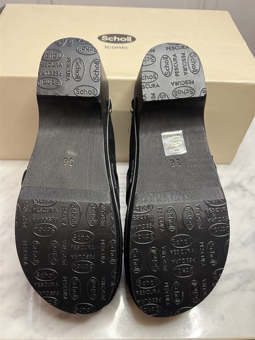 Scholl Pescura Clog 50 Black Uk 3.5 Eu 36 Brand New In Box4