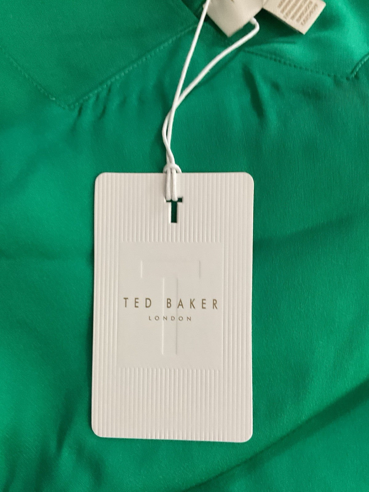 Ted Baker Women's Noemi V-Neck Bias Cut Midi Dress Green Size 1 Bnwt Rrp £2255