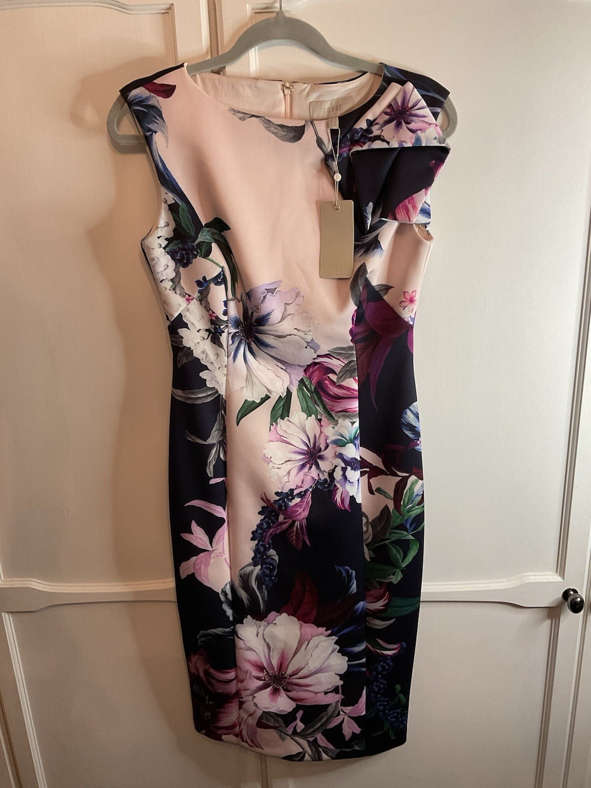Coast Felicity Scuba Floral Fitted Dress Uk10 Rrp £99 Bnwt Lovely Dress0