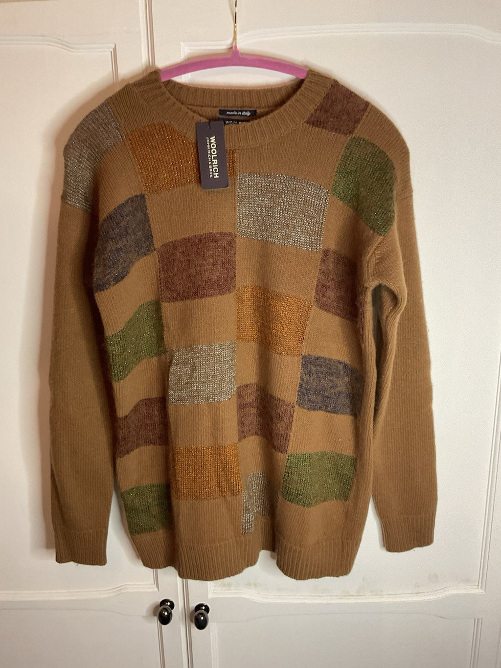 WoolRich Jump Men’s W S Intarsia Knit Size S Bnwt0